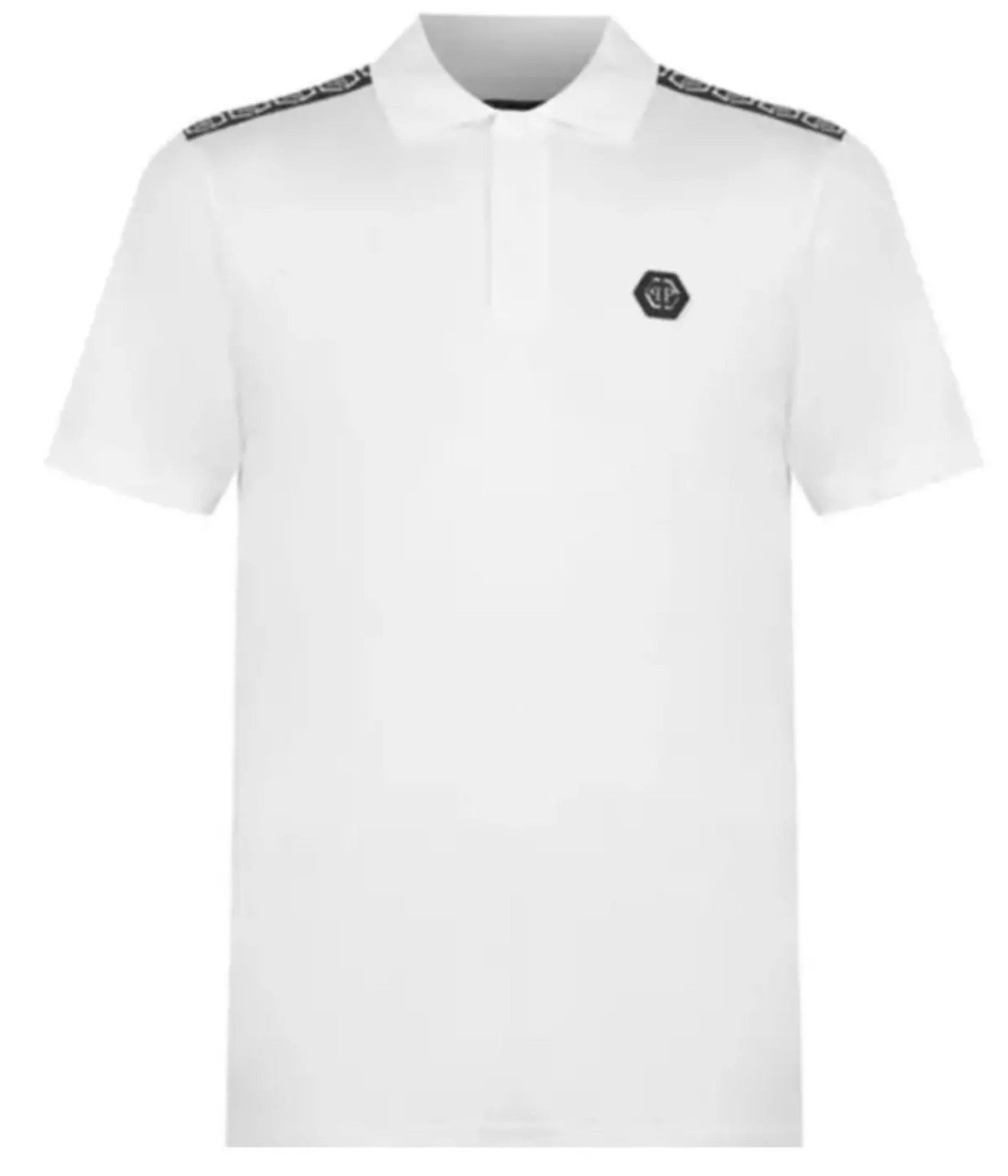 Philip Plein Poloshirt Polohemd mit Tape günstig online kaufen