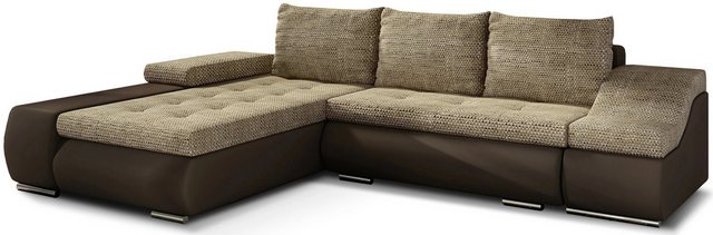 DB-Möbel Ecksofa Ondario mit Schlaffunktion 295x200cm. Ecksofa vom Herstell günstig online kaufen