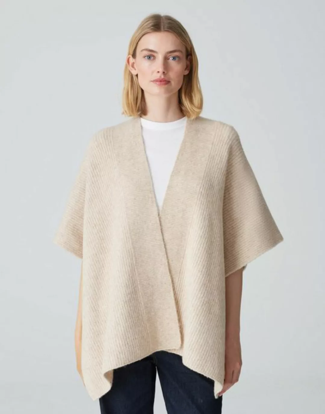 OPUS Cape Weiches Strickcape ABLANKI Oversize mit Wolle günstig online kaufen