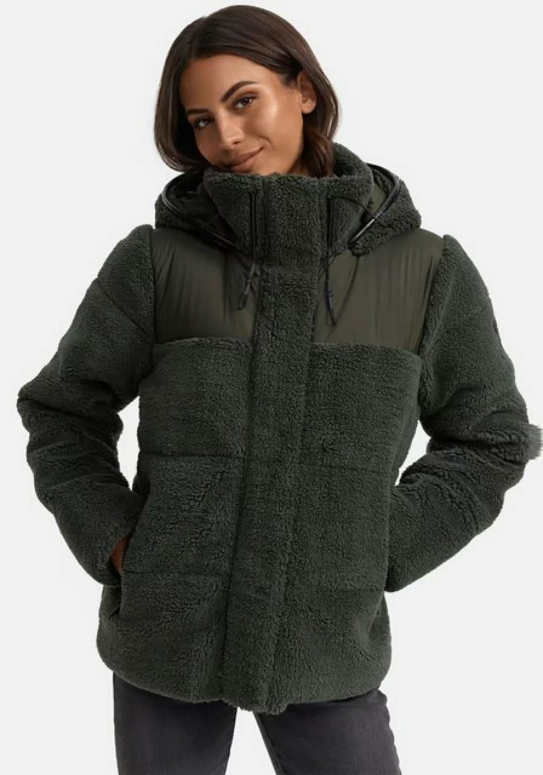 Marikoo Winterjacke "Kaguraa", warme Teddyfell Sherpa Jacke günstig online kaufen