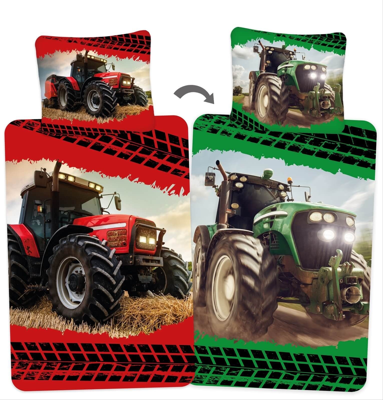 Jerry Fabrics Bettwäsche Roter & Grüner günstig online kaufen