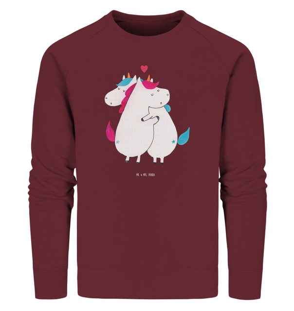 Mr. & Mrs. Panda Longpullover Größe XL Einhorn Mitteilung - Burgundy - Gesc günstig online kaufen