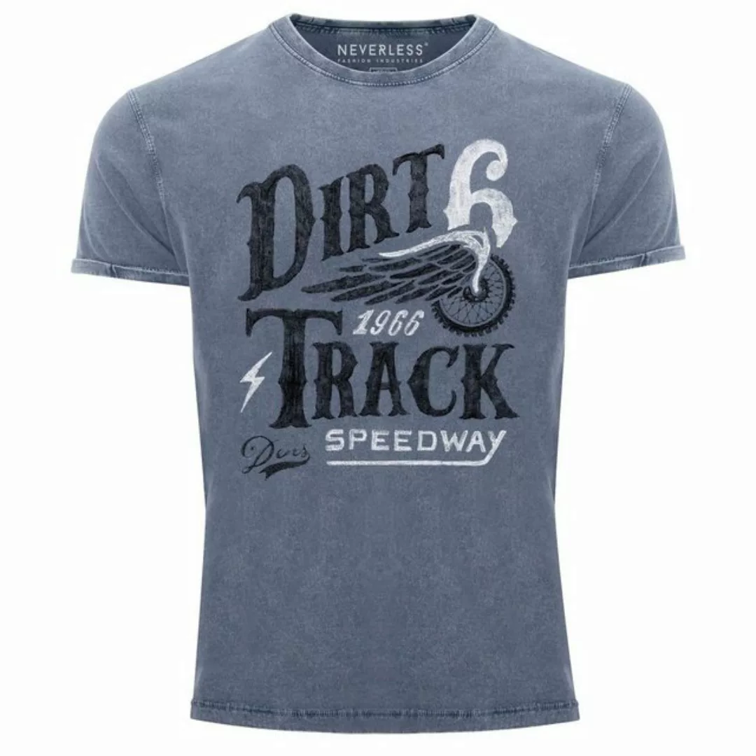 Print-Shirt Cooles Angesagtes Herren T-Shirt Vintage Shirt Dirt Track Racin günstig online kaufen