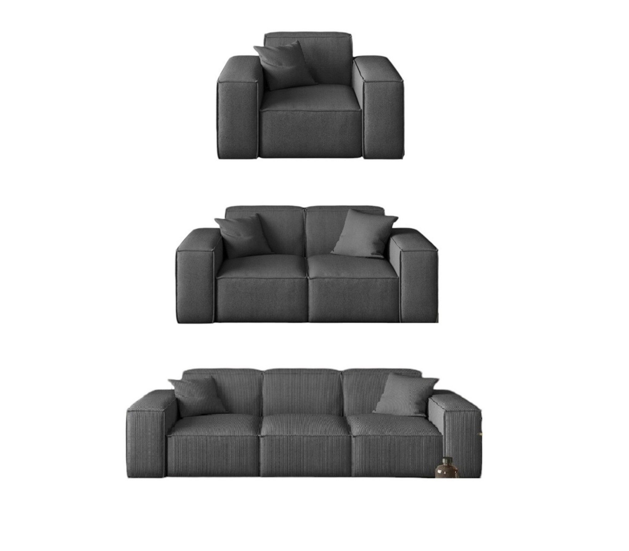 Fun Möbel Polstergarnitur Sofaset Designersofa CELES günstig online kaufen