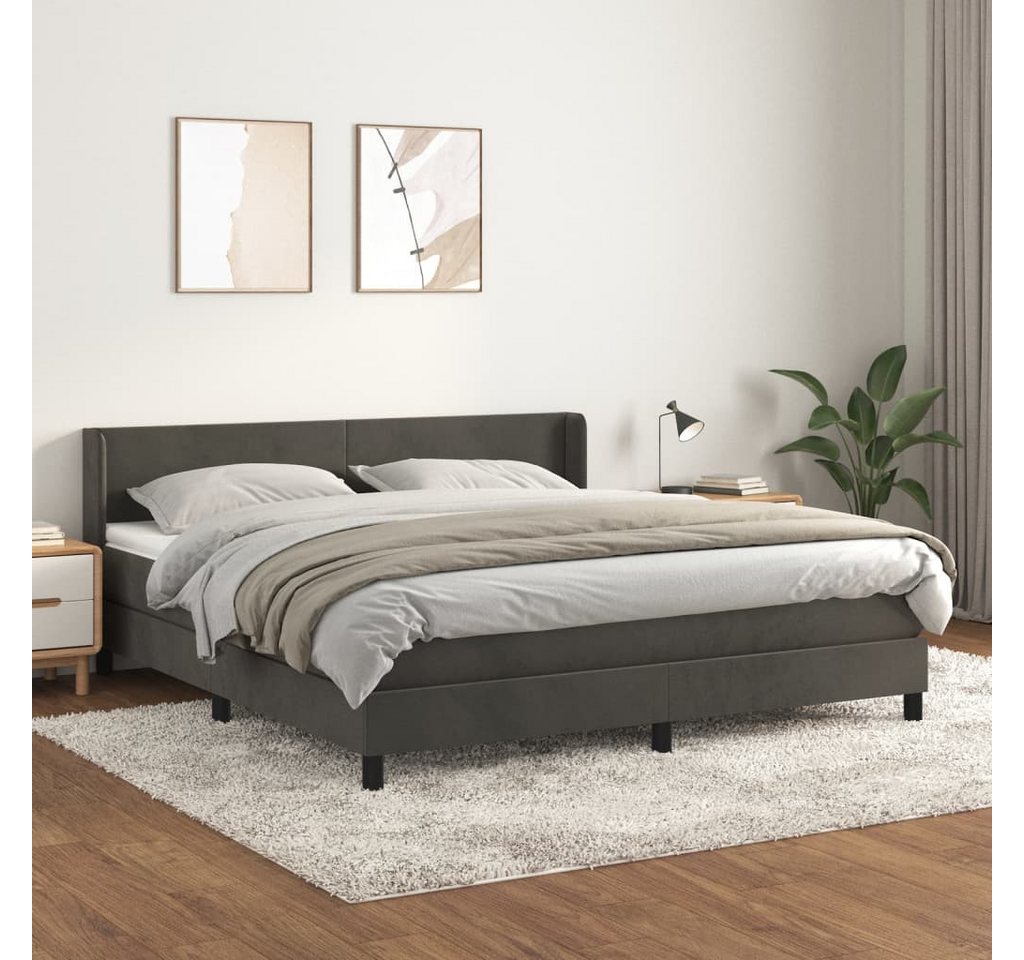 vidaXL Boxspringbett Bett Boxspringbett mit Matratze & Topper Samt verschie günstig online kaufen