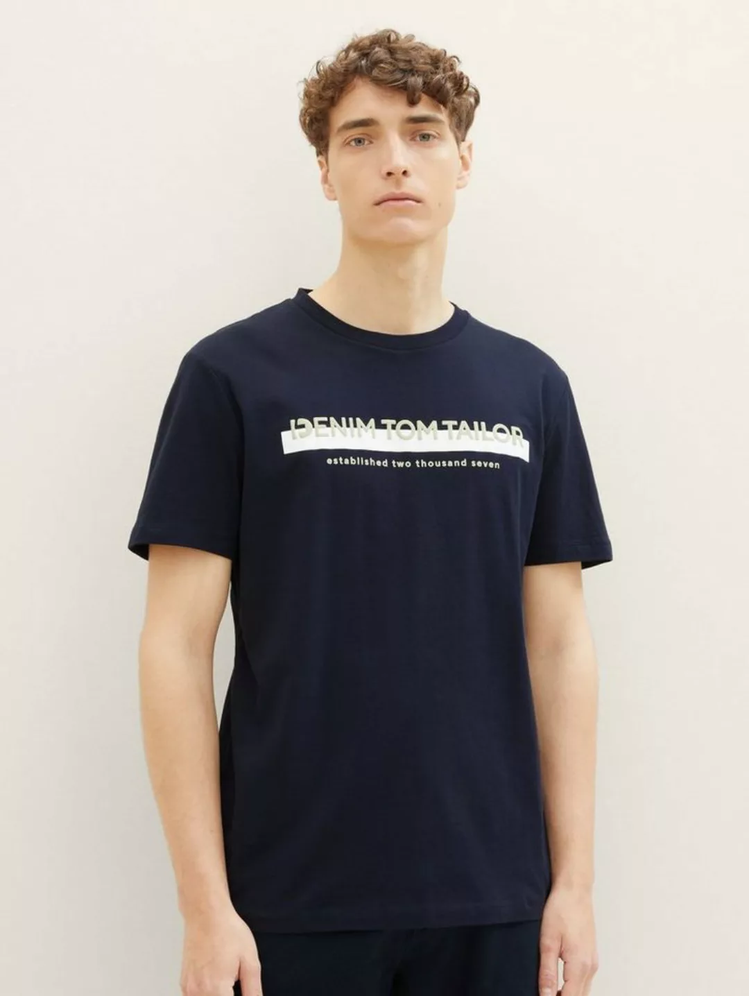 TOM TAILOR Denim T-Shirt T-Shirt mit Logo Print günstig online kaufen