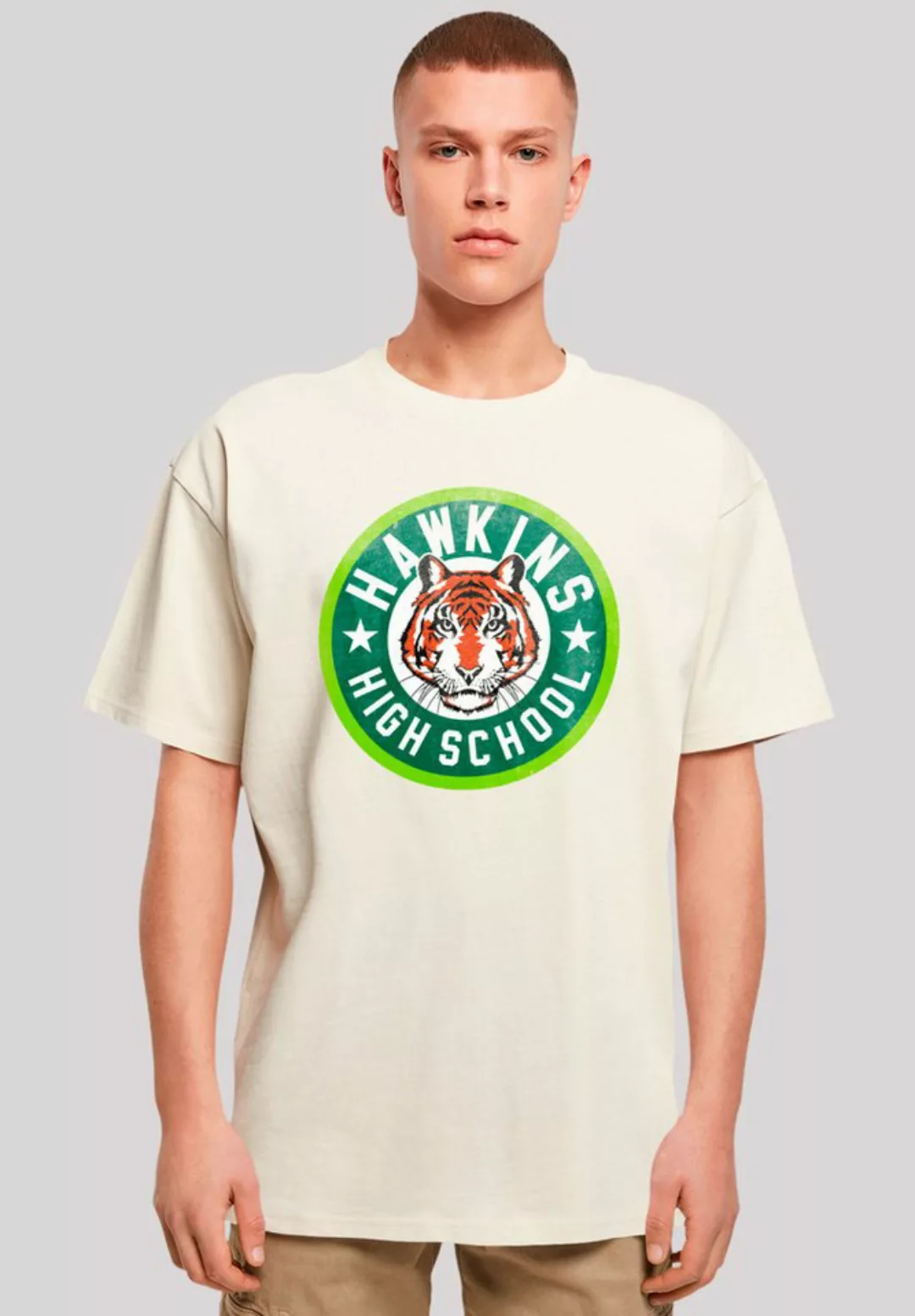 F4NT4STIC T-Shirt "Stranger Things Hawkins Tiger Circle", Premium Qualität günstig online kaufen