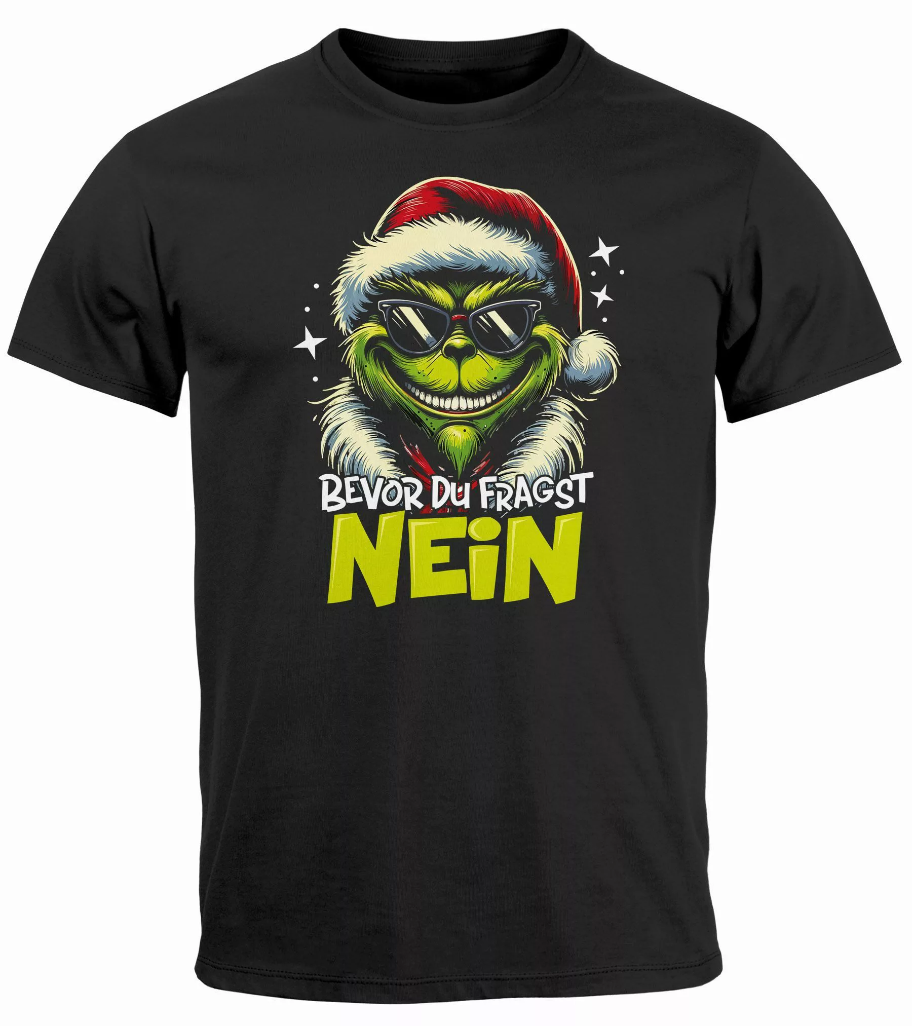 MoonWorks Print-Shirt Herren T-Shirt Weihnachten Anti günstig online kaufen