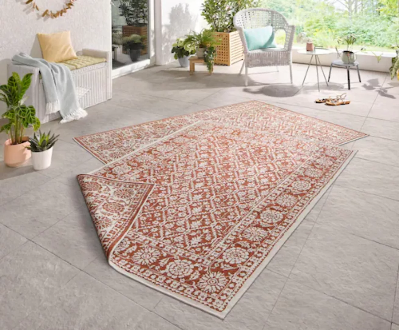 NORTHRUGS Teppich »Curacao«, rechteckig, 5 mm Höhe, In-& Outdoor, Läufer, W günstig online kaufen