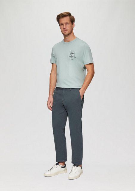 s.Oliver Stoffhose Regular Fit: Strukturierte Chino aus Baumwollstretch Gar günstig online kaufen