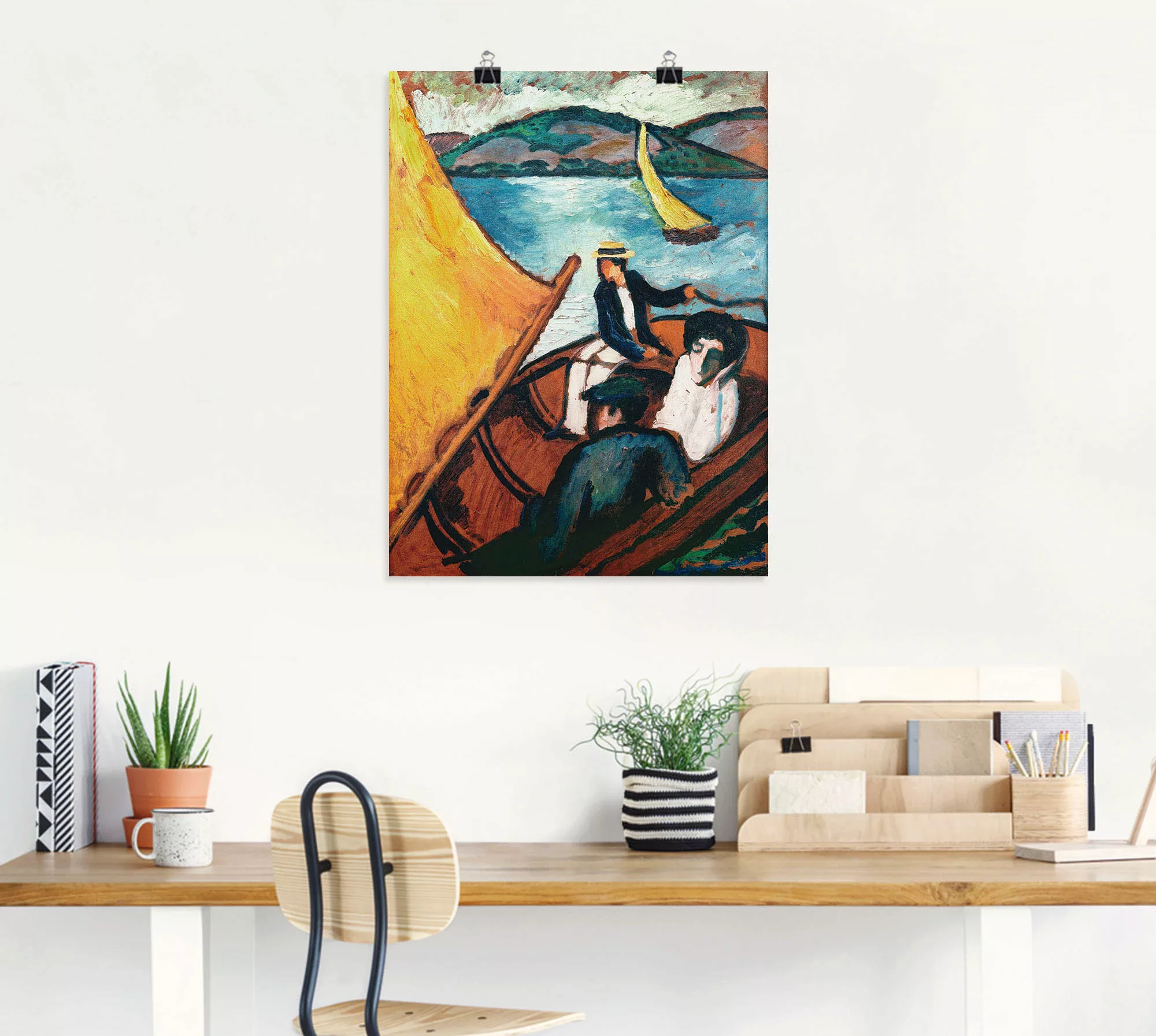 Artland Kunstdruck "Segelboot, Tegernsee", Gruppen & Familien, (1 St.), als günstig online kaufen