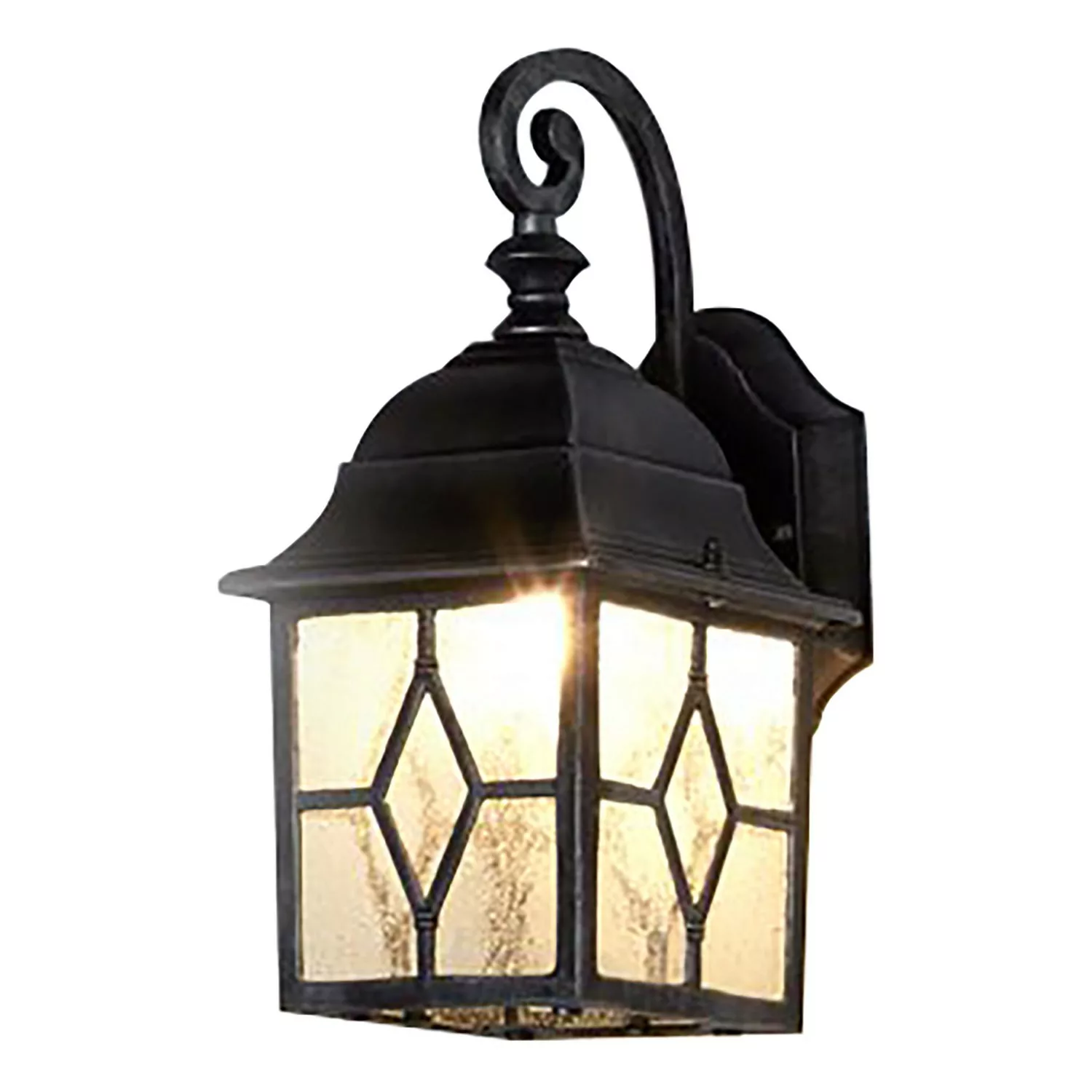 Außenwandlampe Genoa mit Bleiglas, IP23 günstig online kaufen