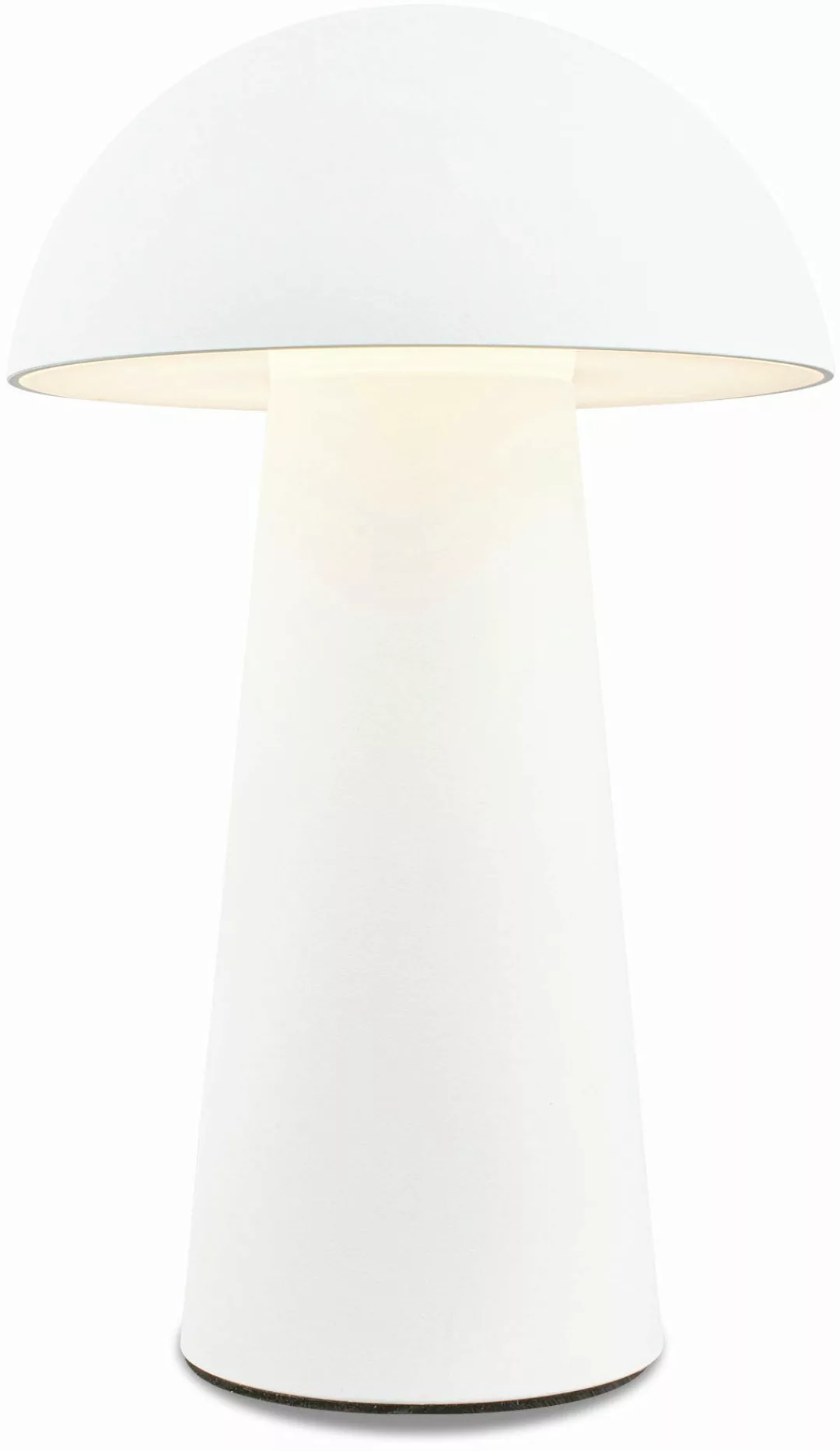 LED-Akku-Tischleuchte Fungo Mini, weiß, Touch, Kunststoff günstig online kaufen