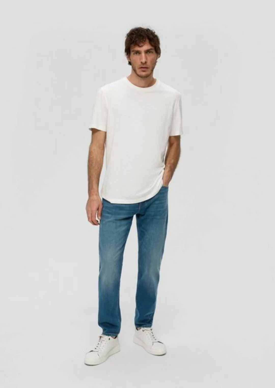 s.Oliver Stoffhose Jeans Mauro / Regular Fit / Hight Waist / Tapered Leg Bl günstig online kaufen