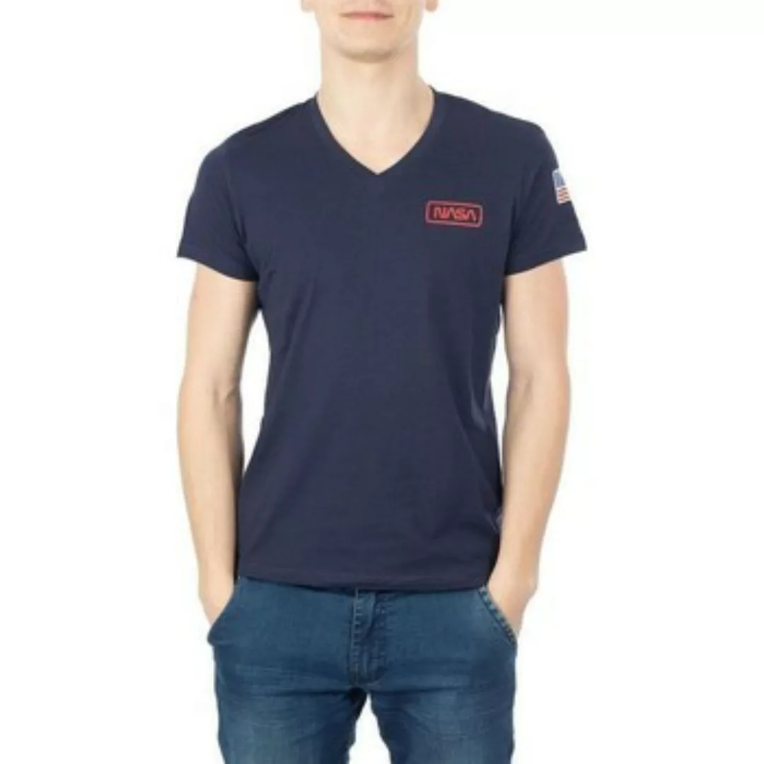 Nasa  T-Shirts & Poloshirts BASIC FLAG V NECK günstig online kaufen