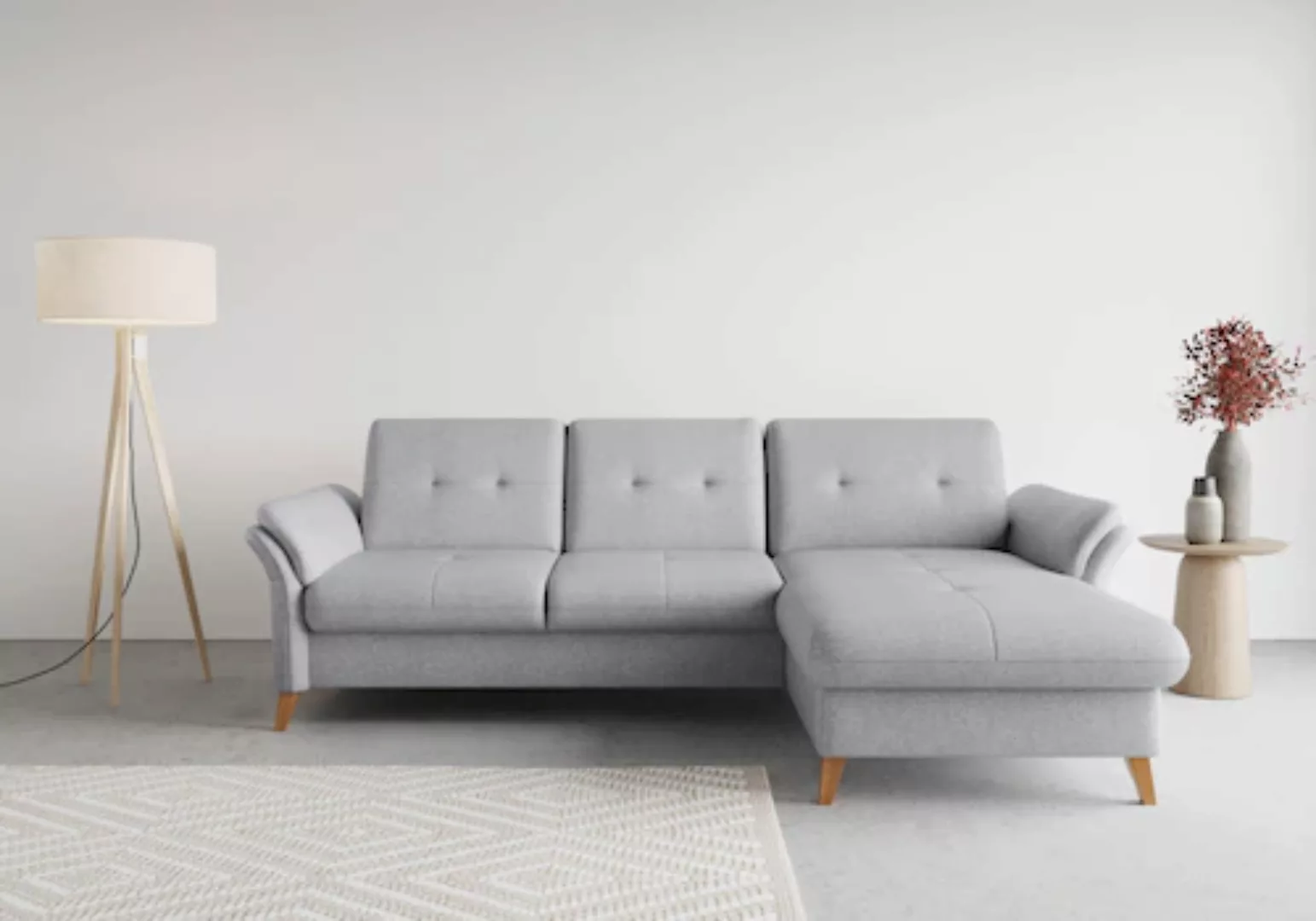 sit&more Ecksofa »Göteborg«, Sitztiefenverstellung und Federkern, wahlweise günstig online kaufen