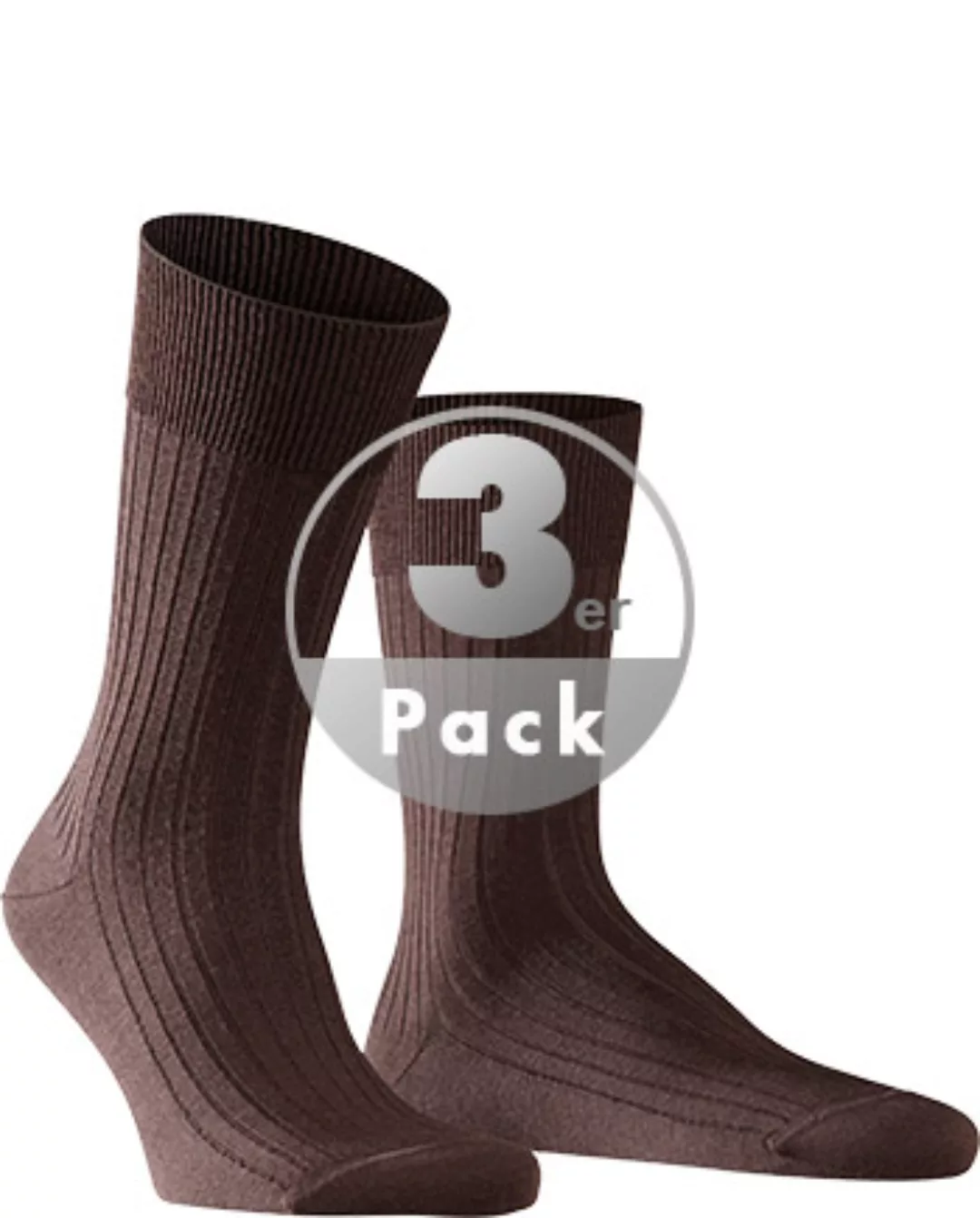 FALKE Bristol Pure Herren Socken, 45-46, Braun, Uni, Schurwolle, 14415-5930 günstig online kaufen