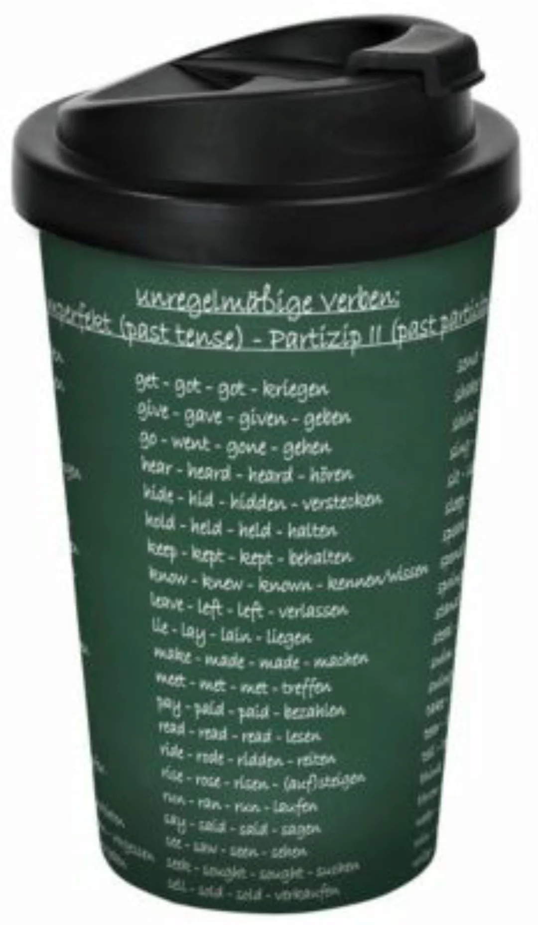 Geda Labels Coffee to go Becher Englisch 400ml Kaffeebecher bunt günstig online kaufen