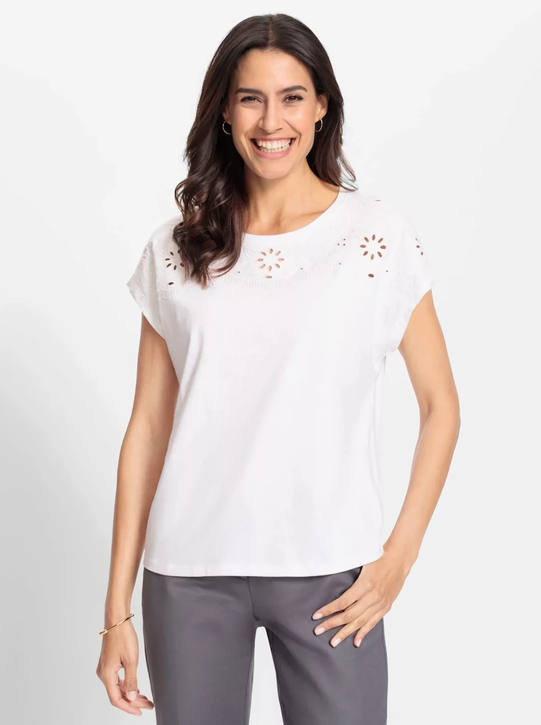Inspirationen Rundhalsshirt "Rundhals-Shirt", (1 tlg.) günstig online kaufen