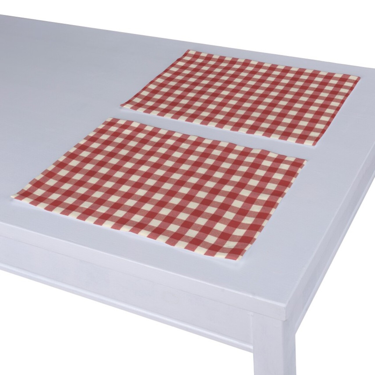 Tischset 2 Stck., rot-ecru, 30 x 40 cm, Quadro (136-16) günstig online kaufen
