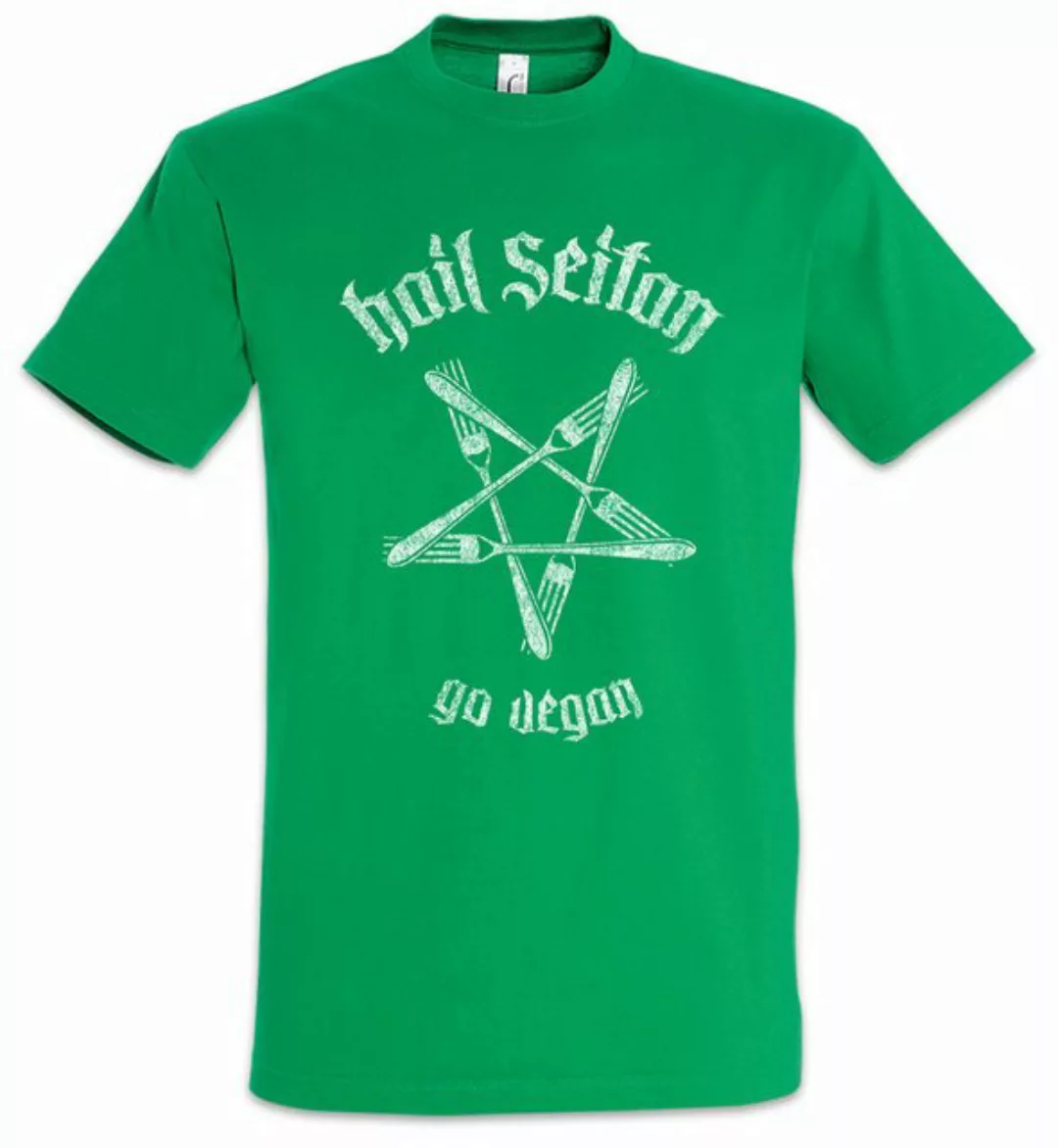 Urban Backwoods Print-Shirt Hail Seitan Herren T-Shirt Satan Heil Vegan Veg günstig online kaufen