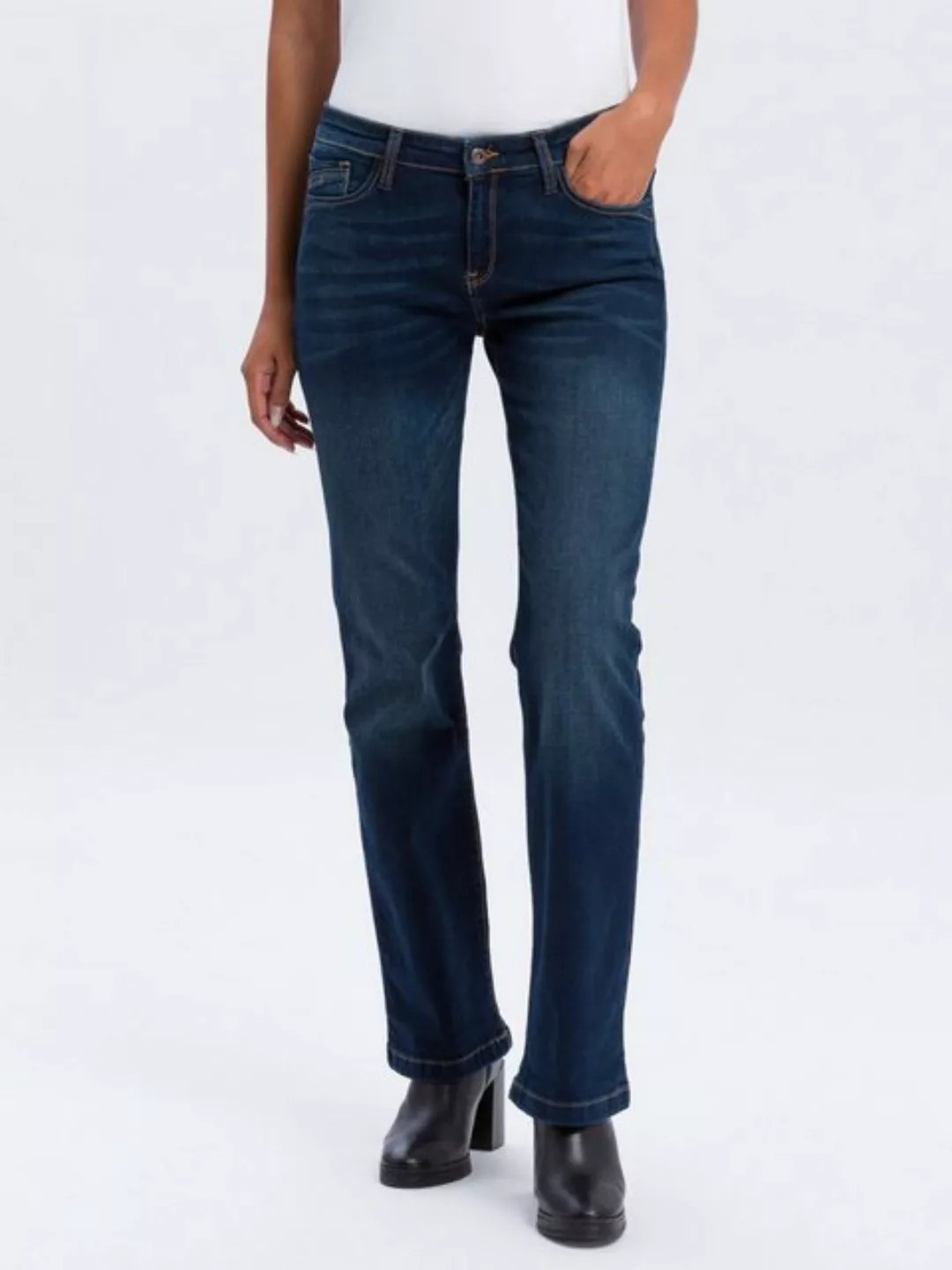 Cross Jeans Lauren Bootcut deepblue günstig online kaufen