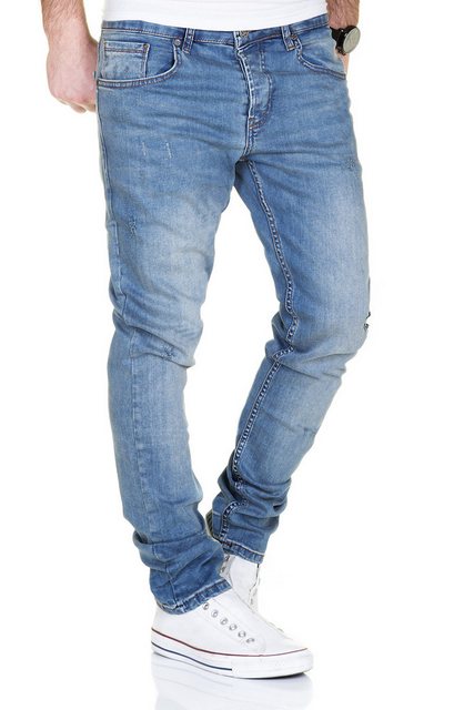 MERISH Slim-fit-Jeans MERISH Jeans Herren Destroyed Hose Used-Look Jeanshos günstig online kaufen