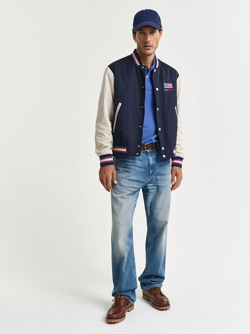 Gant Shield Piqué Poloshirt Kobaltblau - Größe XL günstig online kaufen
