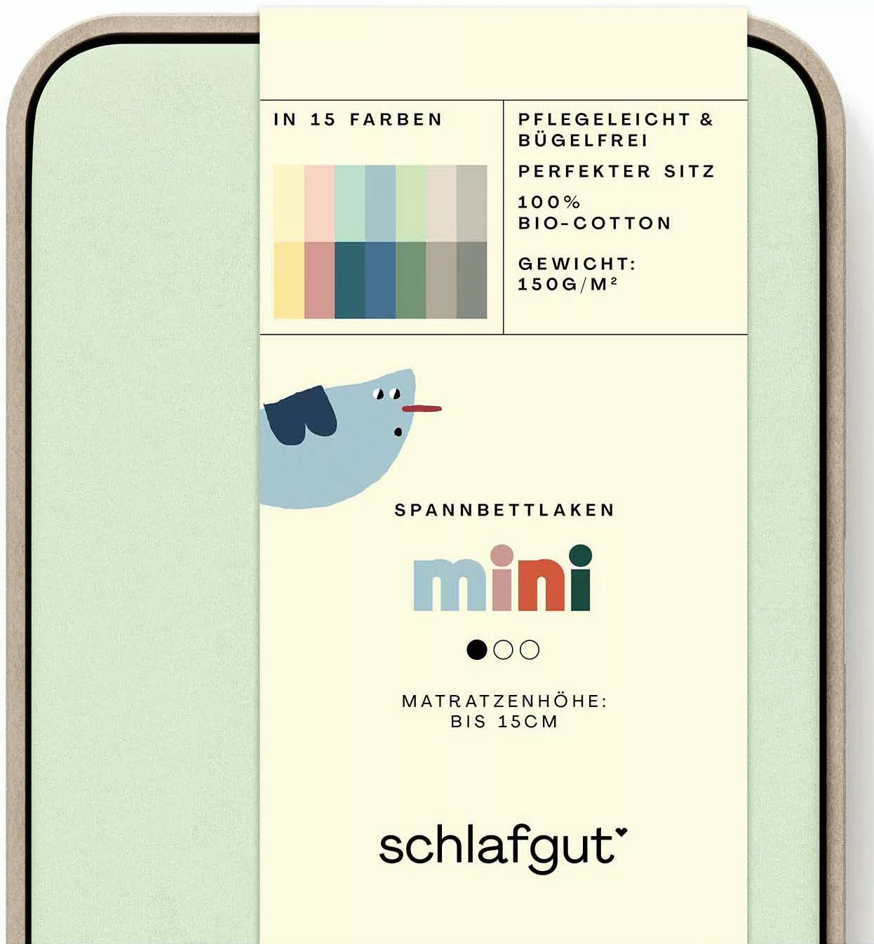 Schlafgut Spannbettlaken Casual Mini Spannbettlaken, Jersey, günstig online kaufen