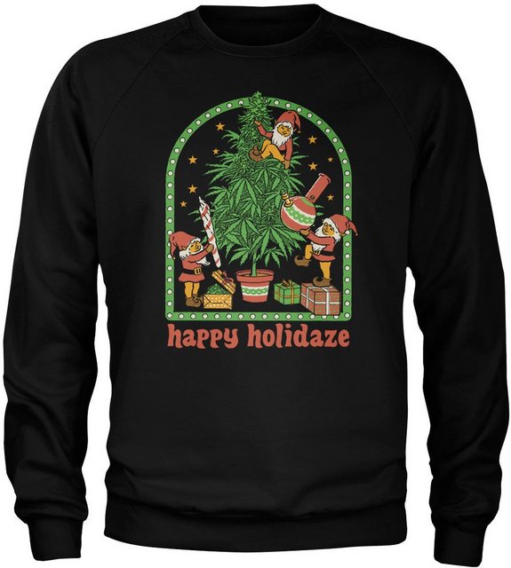 Steven Rhodes Rundhalspullover Happy Holidaze Sweatshirt günstig online kaufen