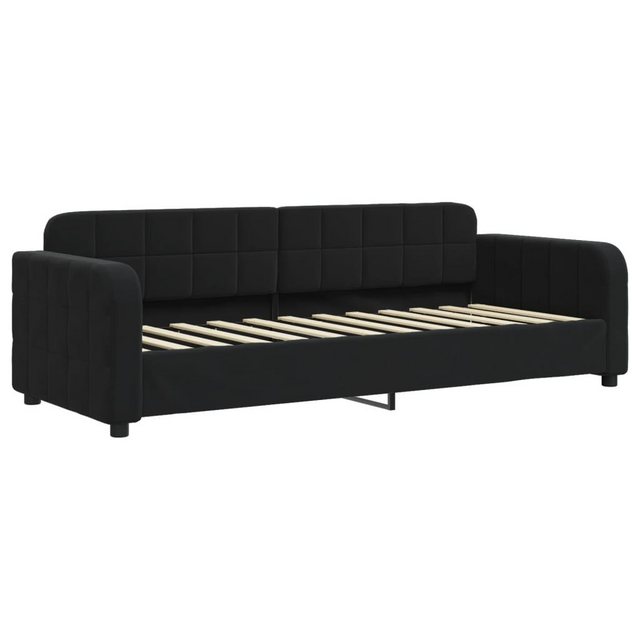 vidaXL Gästebett Tagesbett Schwarz 80x200 cm Samt Gästebett Gästecouch Gäst günstig online kaufen