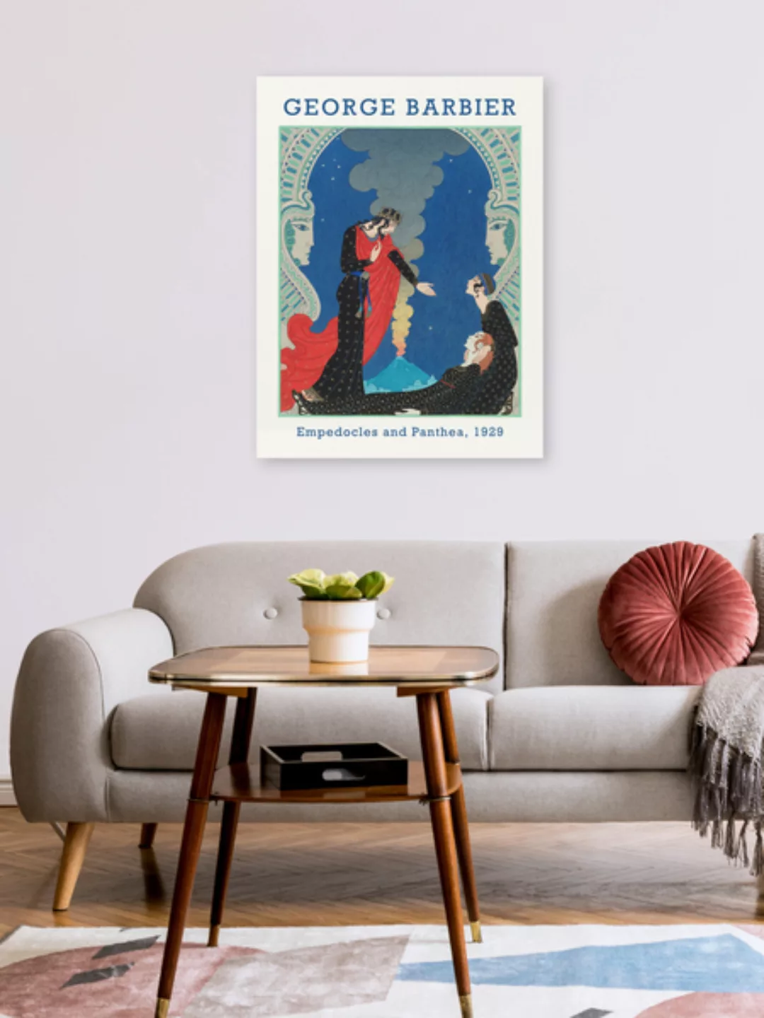 Poster / Leinwandbild - Empedocles Und Panthea Von George Barbier günstig online kaufen