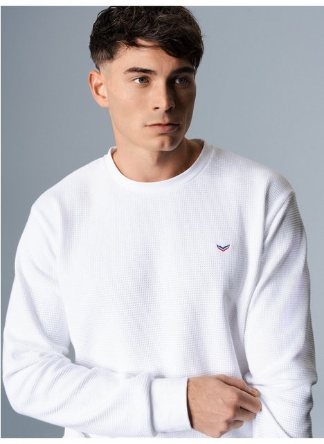 Trigema Sweatshirt TRIGEMA Sweatshirt in Waffeloptik günstig online kaufen