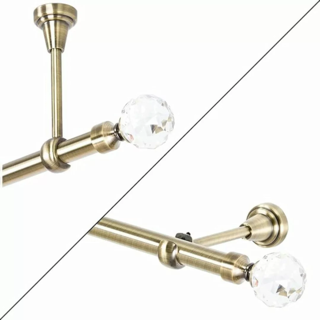 MDEKOR Gardinenstange, 1-läufig, kürzbar, Wand/Decke, Gardinenstange günstig online kaufen