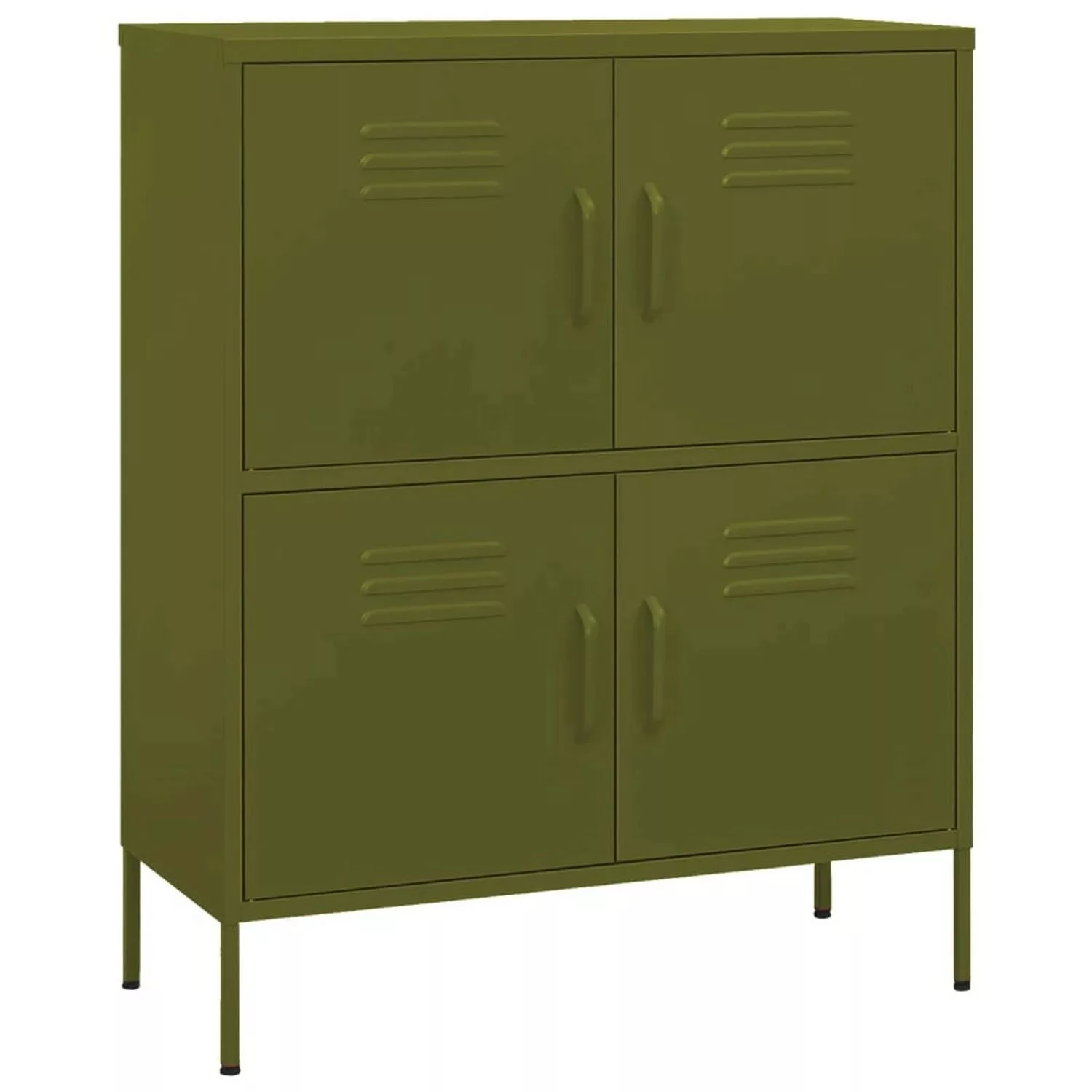 Lagerschrank Olivgrün 80x35x101,5 Cm Stahl günstig online kaufen