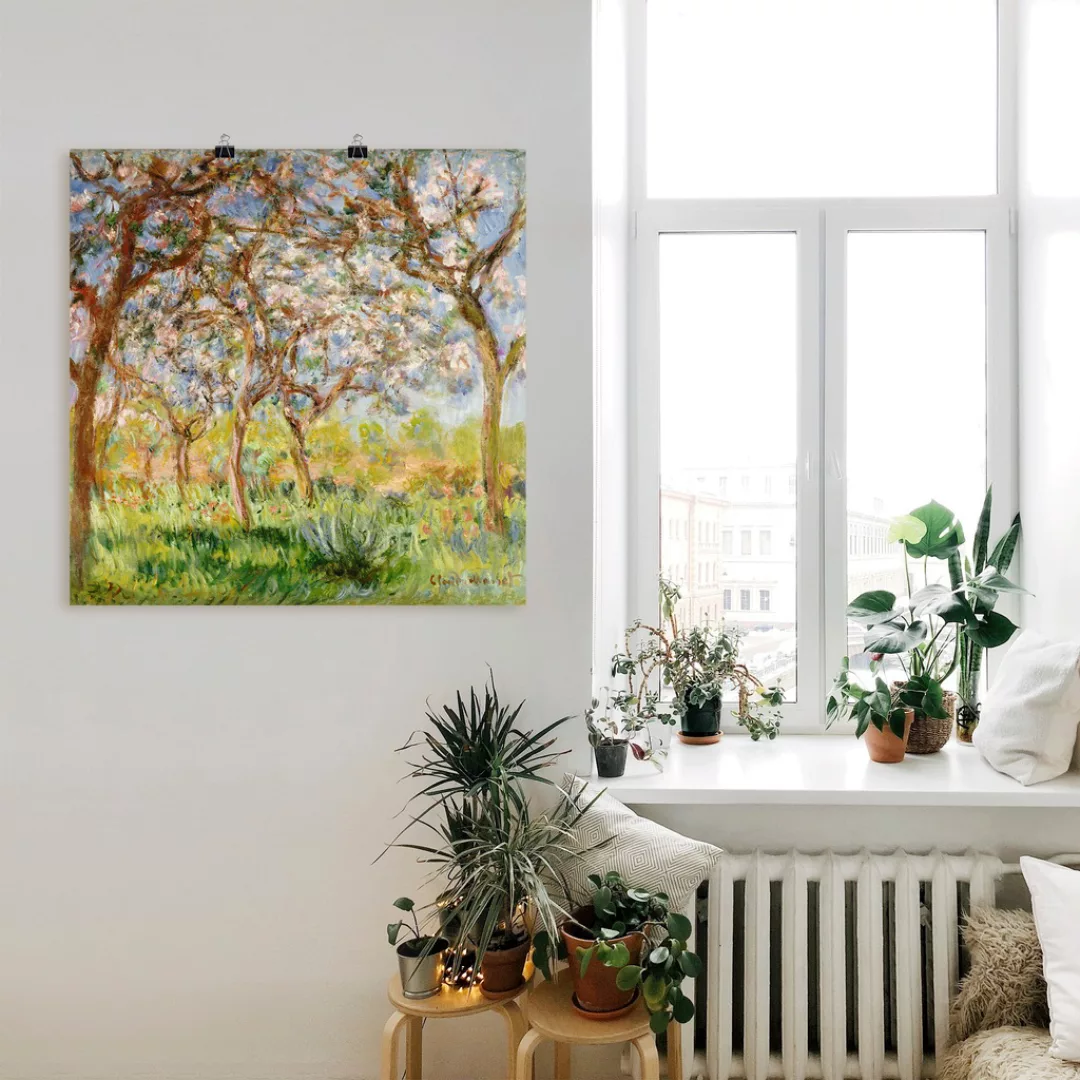 Artland Wandbild "Frühling in Giverny.", Wiesen & Bäume, (1 St.), als Leinw günstig online kaufen