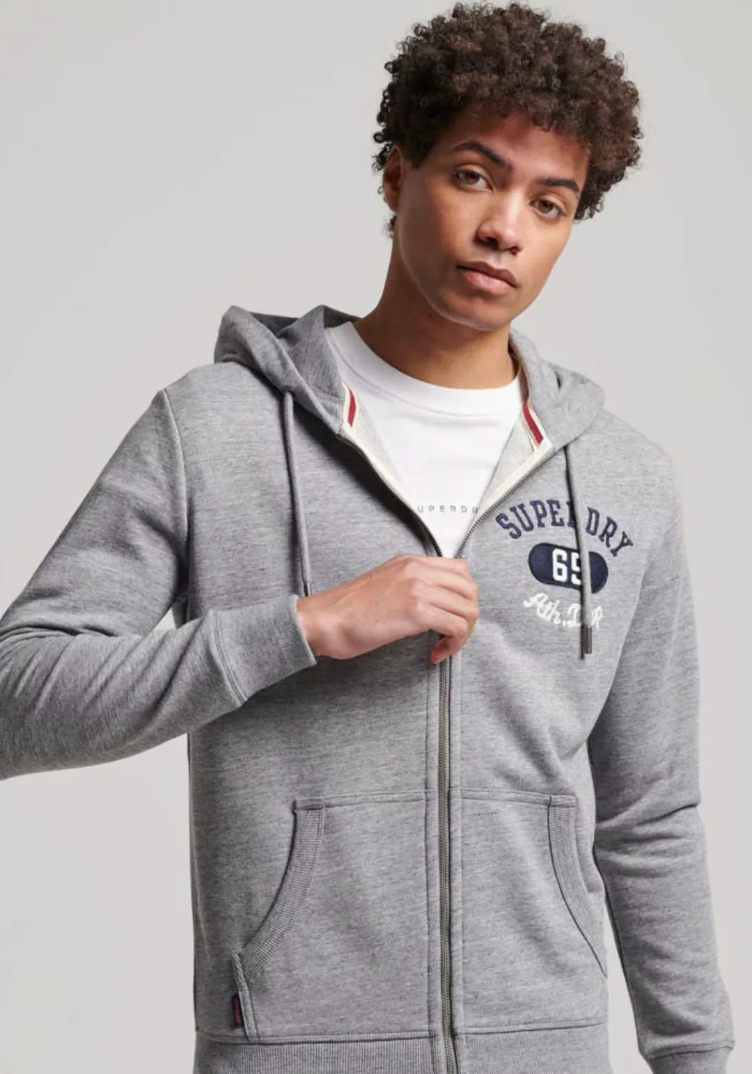 Superdry Kapuzensweatjacke "VINTAGE SUPERSTATE ZIPHOOD" günstig online kaufen