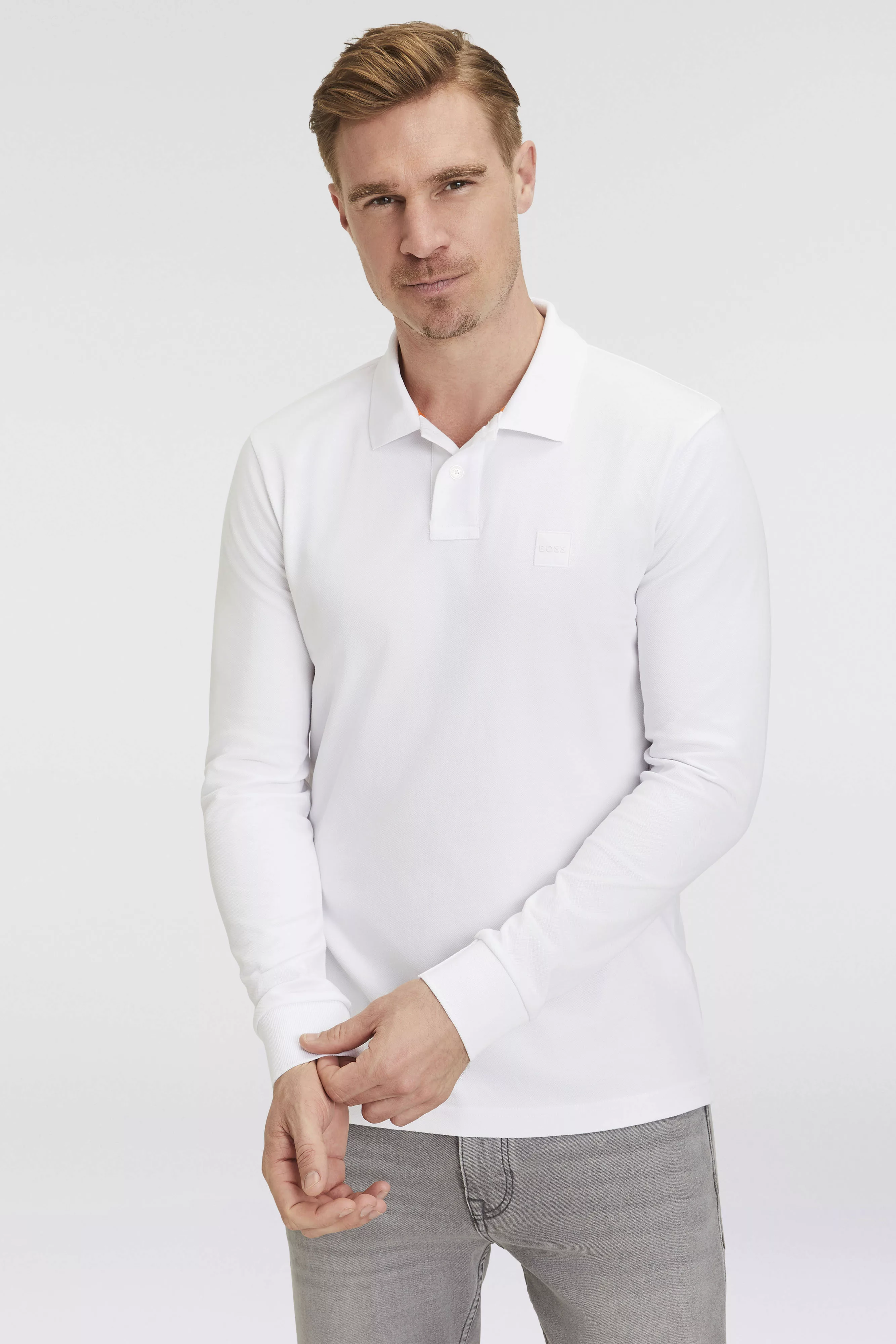 BOSS ORANGE Poloshirt Passerby mit BOSS-Logobadge günstig online kaufen