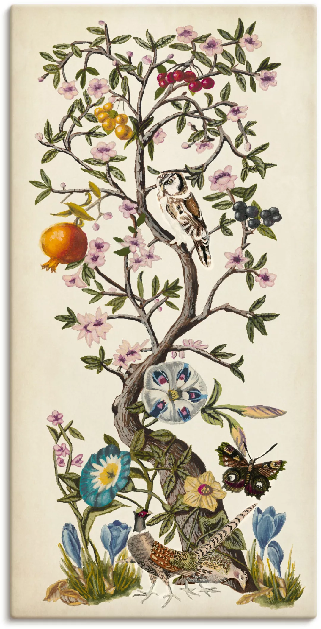 Artland Wandbild "Chinoiserie Natur I", Pflanzen, (1 St.), als Alubild, Out günstig online kaufen