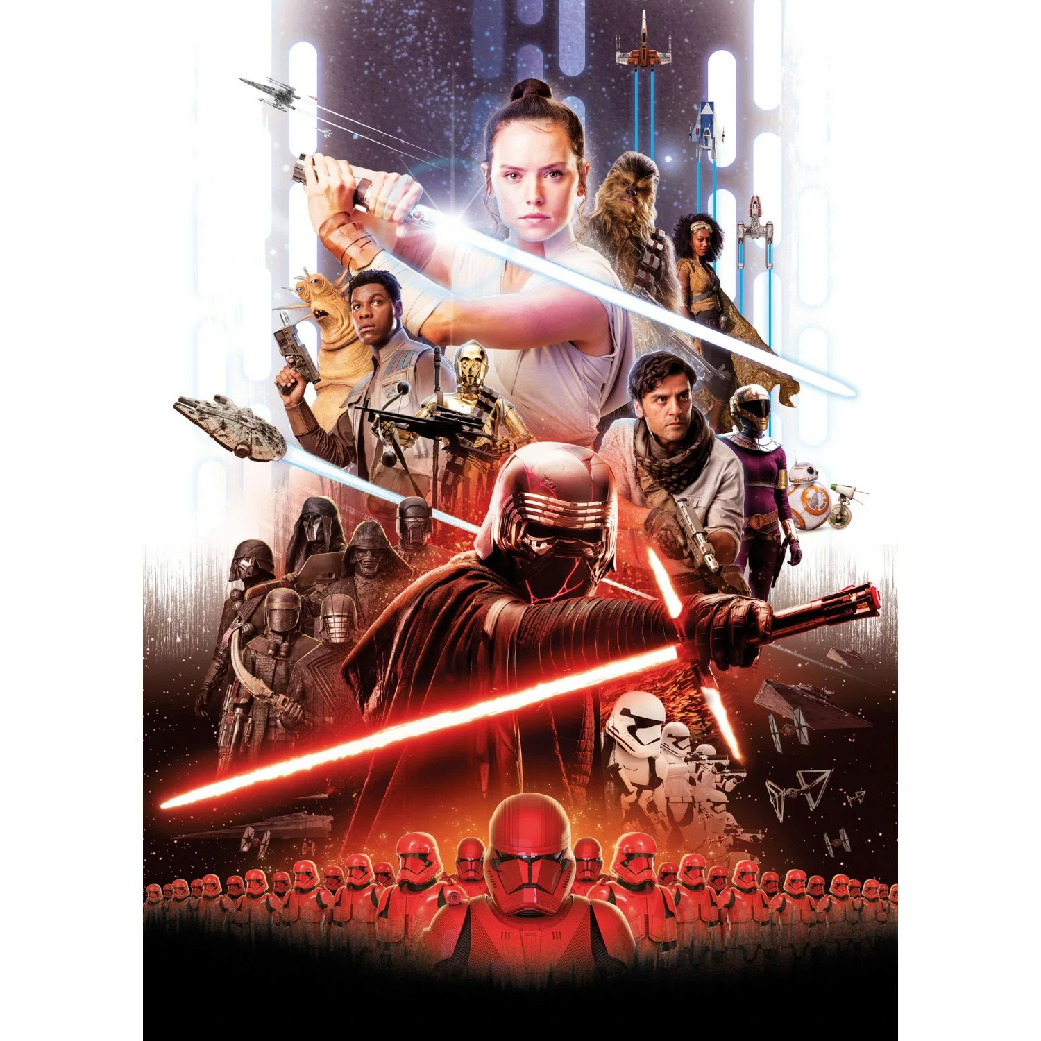 Komar Fototapete STAR WARS EP9 Movie Poster Rey  184 x 254 cm günstig online kaufen