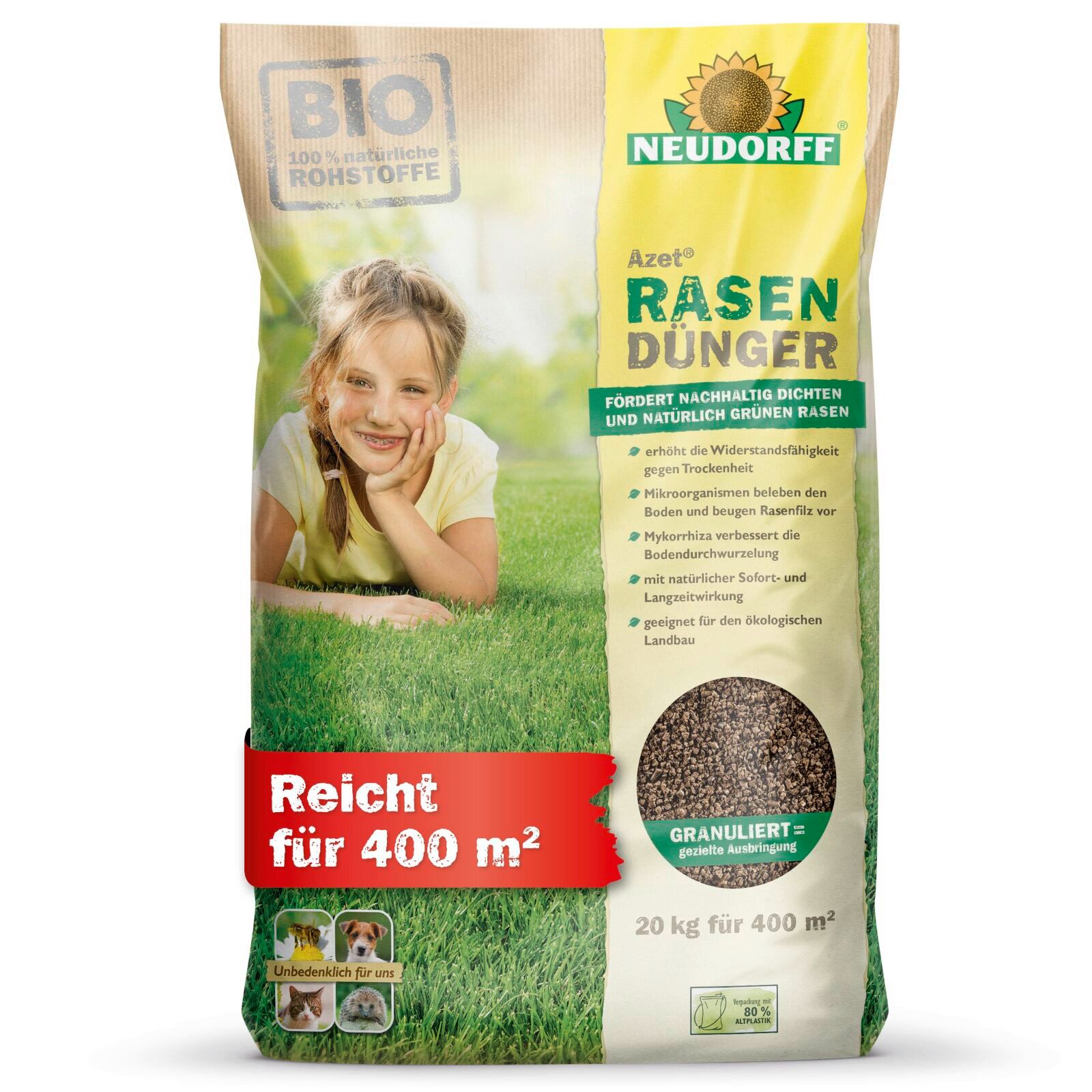 Neudorff Rasendünger Azet RasenDünger 20 kg günstig online kaufen