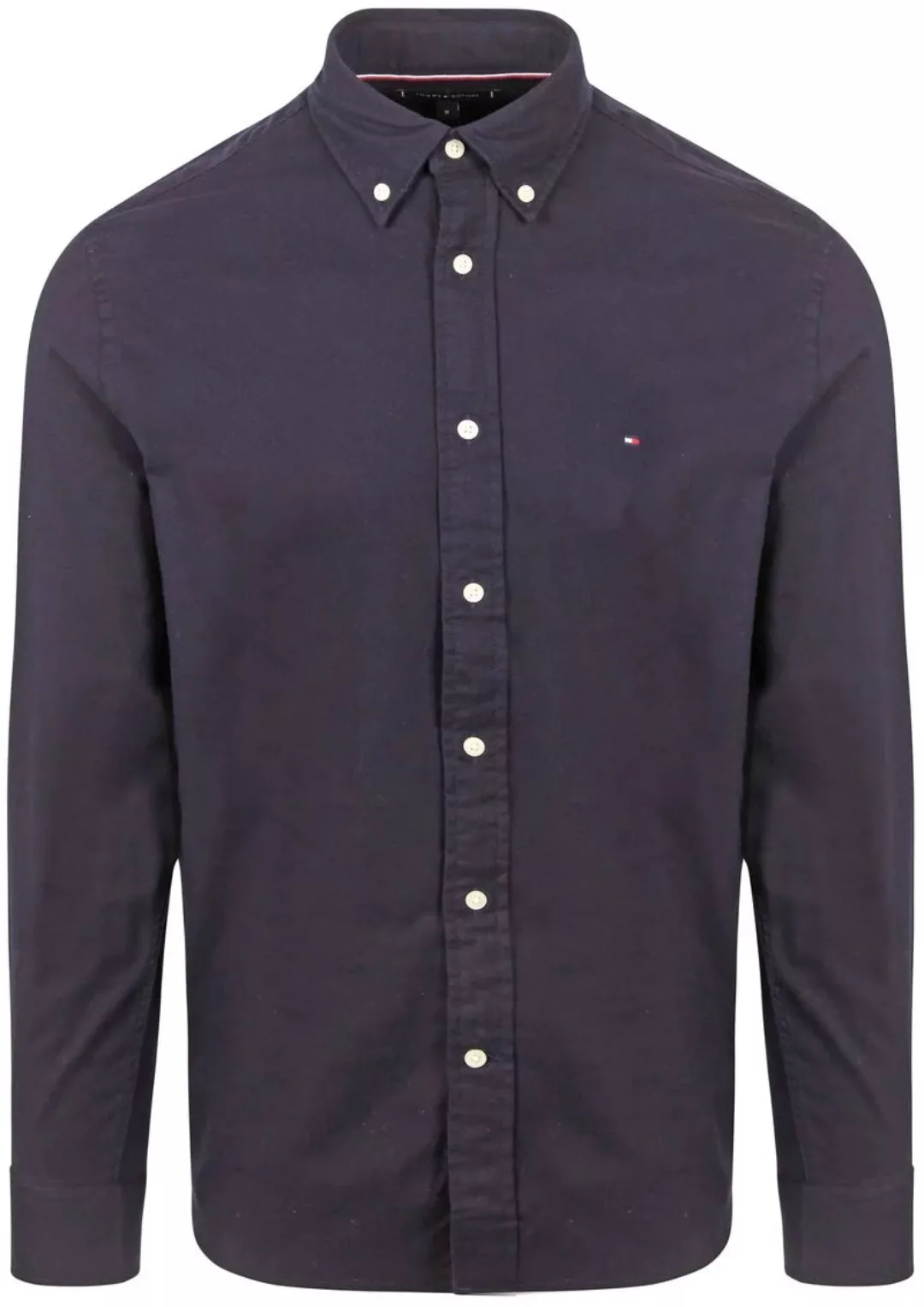 Tommy Hilfiger Hemd Brushed Navy - Größe XL günstig online kaufen