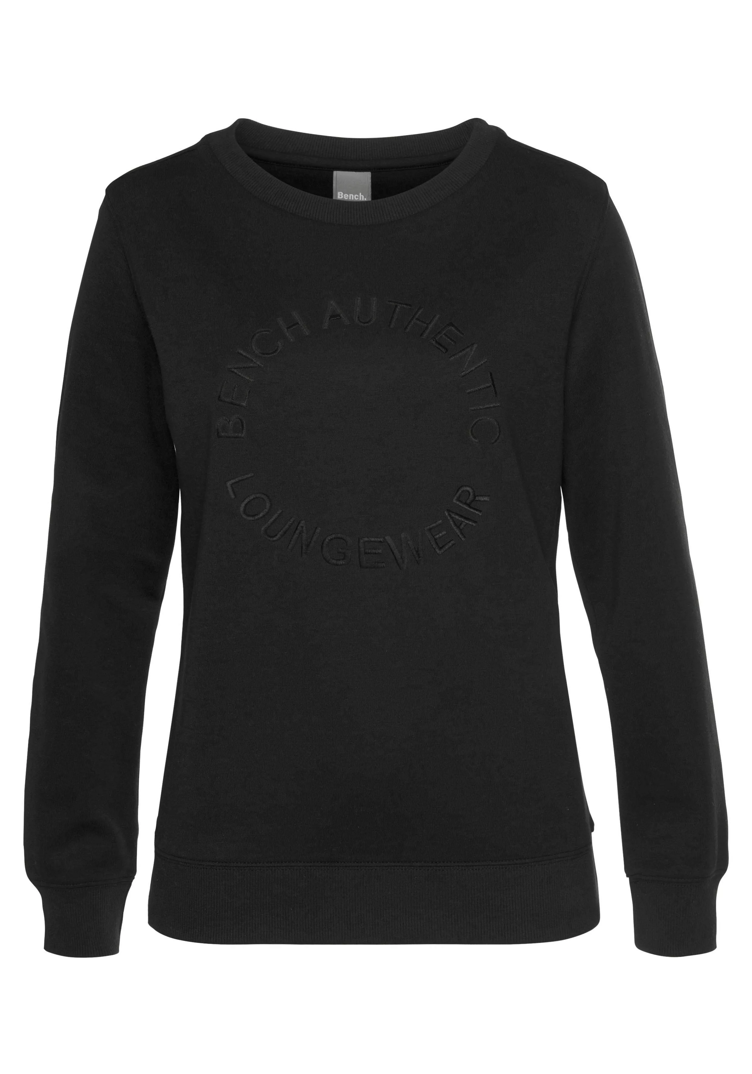 Bench. Loungewear Sweatshirt, mit runder Logostickerei, Loungwear günstig online kaufen