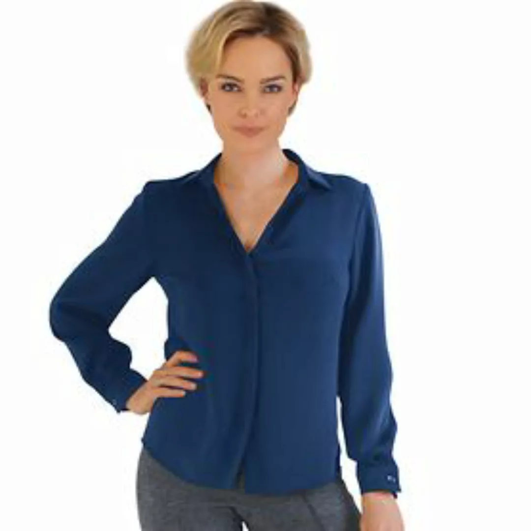 Bluse 'Nadine' marine Gr. 40 günstig online kaufen