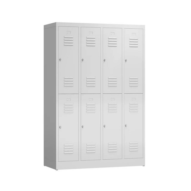 möbel-direkt.de Garderobenschrank Metallspind ClassiX Double Basic (komplet günstig online kaufen