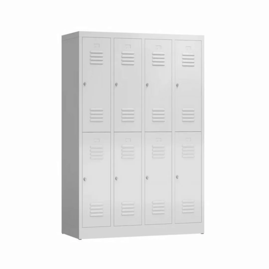 möbel-direkt.de Garderobenschrank Metallspind ClassiX Double Basic (komplet günstig online kaufen