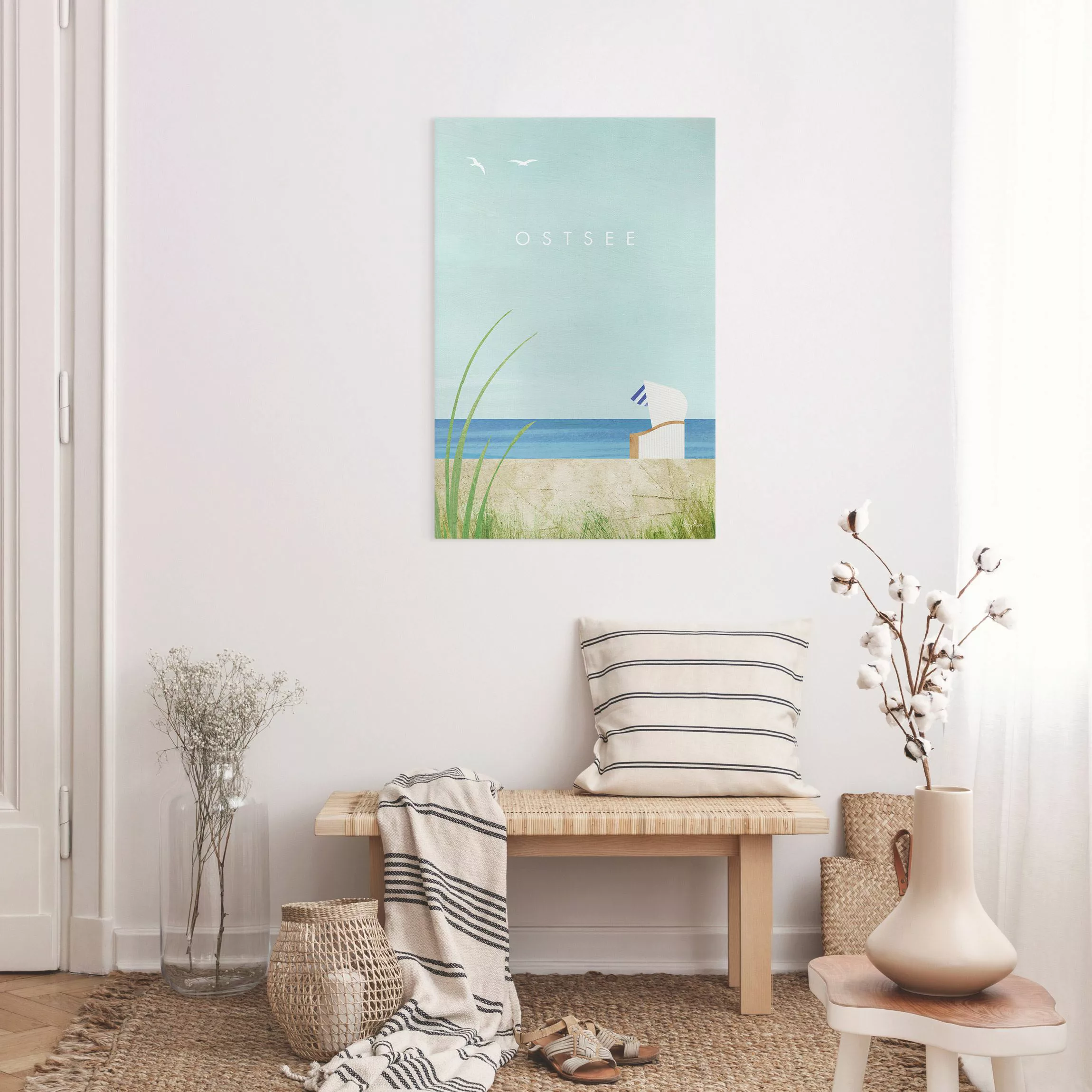 Leinwandbild Reiseposter - Ostsee günstig online kaufen