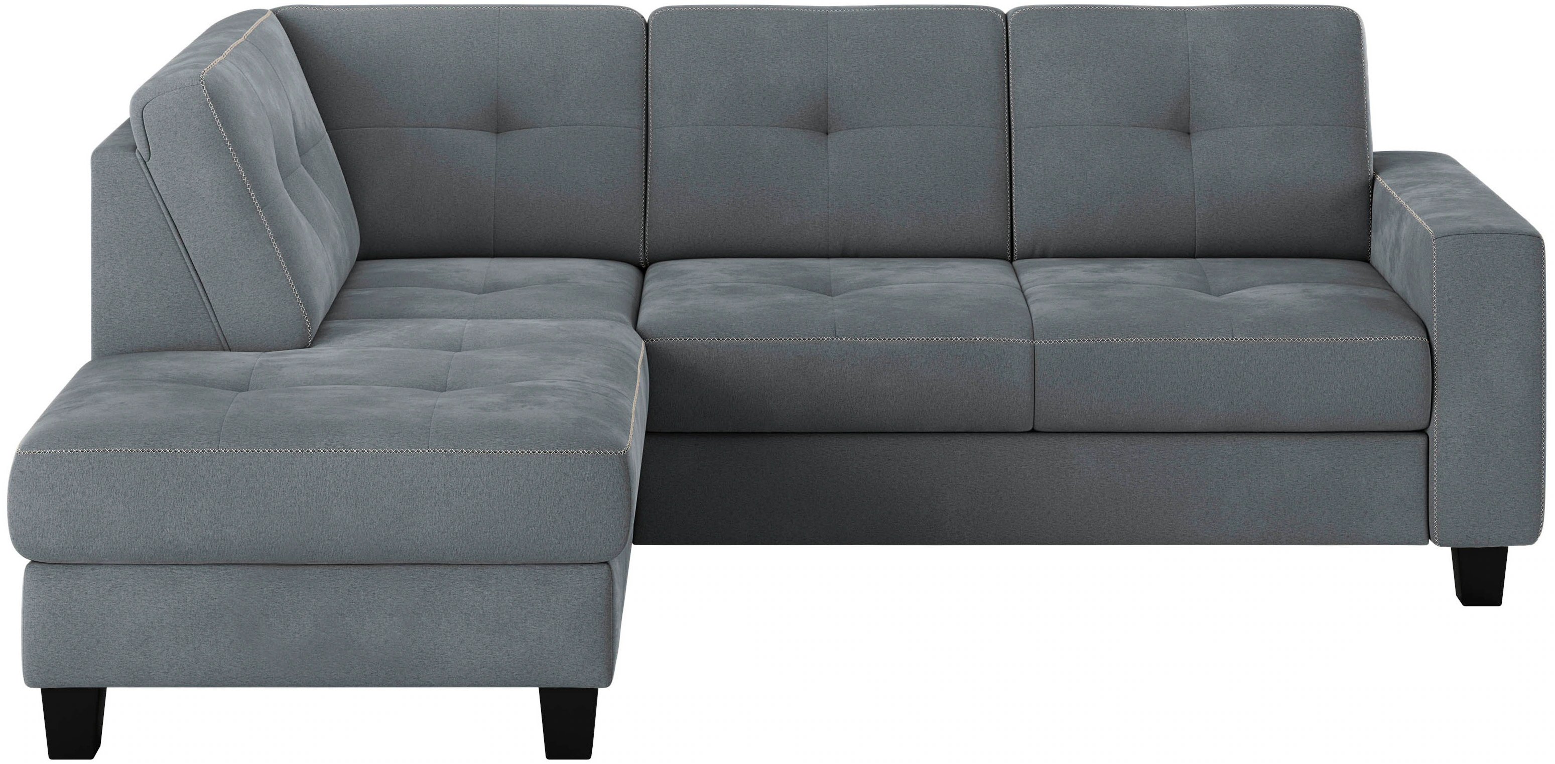 Places of Style Ecksofa »Varese«, Kreuznaht in beige günstig online kaufen