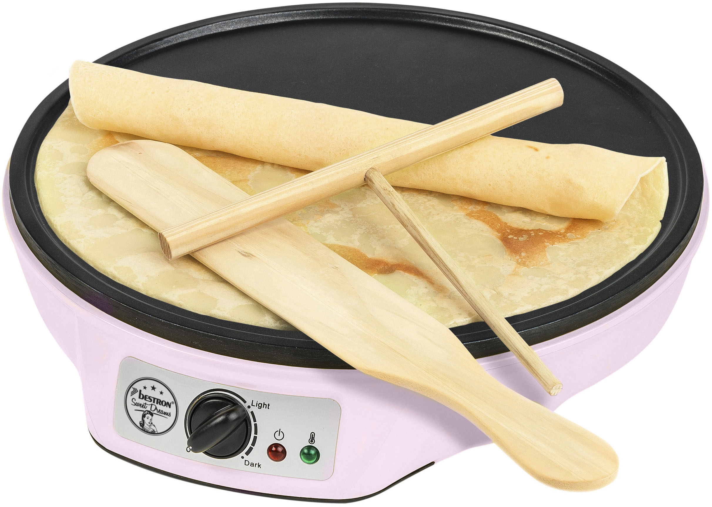 bestron Crêpesmaker »ASW602 im Retro Design, für Crepes mit Ø 30 cm«, 1000 günstig online kaufen