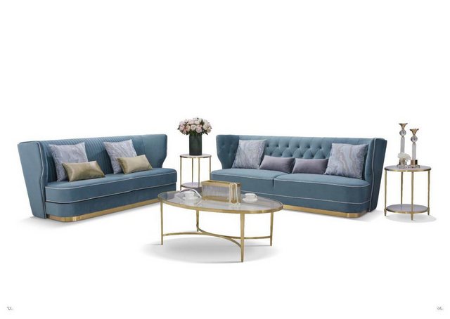 Xlmoebel Sofa Designer Couch Set mit 3+3 Sitzen, Polstermöbel Gruppe aus Me günstig online kaufen